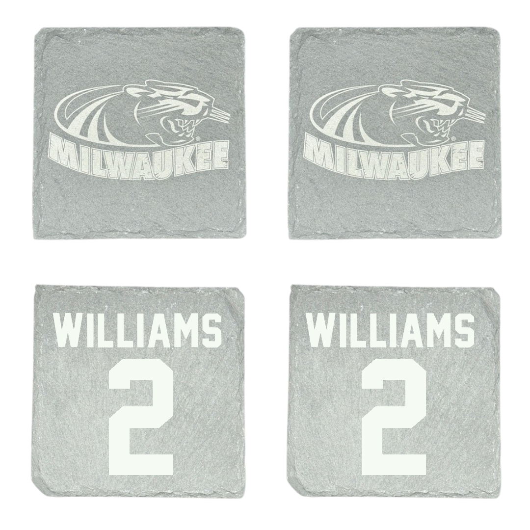 University of Wisconsin-Milwaukee Basketball Stone Coaster (4 Pack)  - #2 Jada Williams