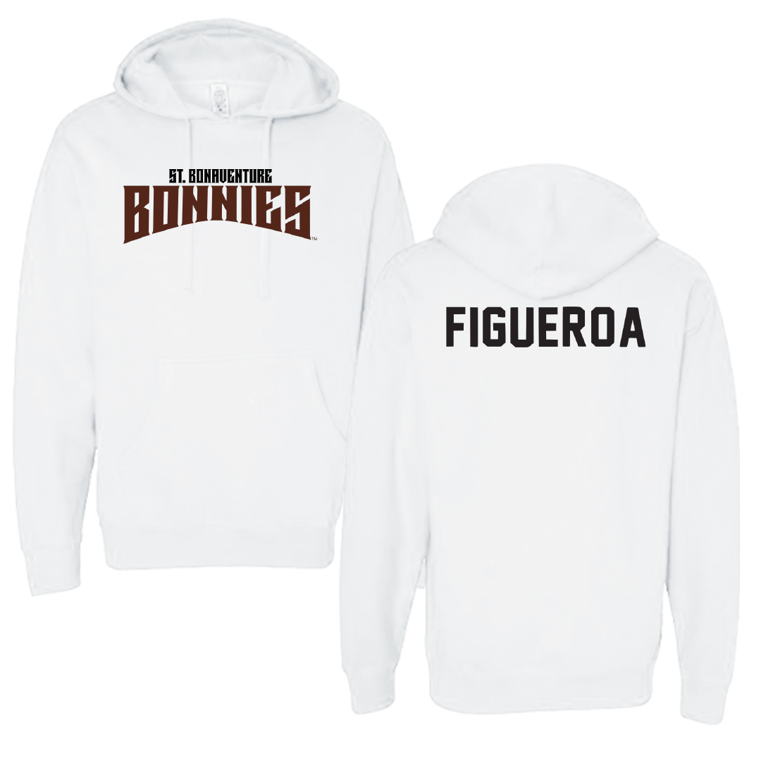 St. Bonaventure University TF and XC White Classic Hoodie - Christian Figueroa