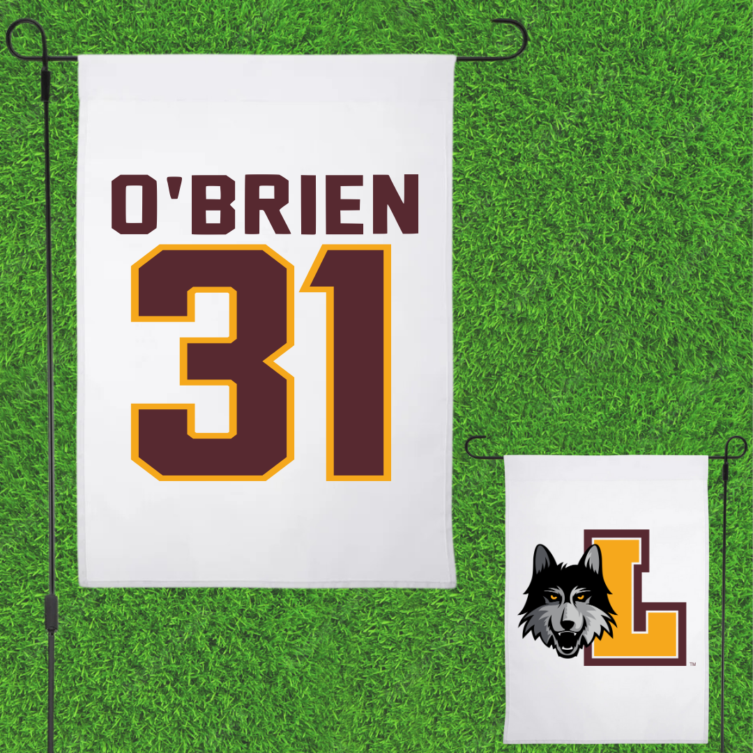 Loyola University-Chicago Volleyball White Garden Flag - #31 Gavin O’Brien