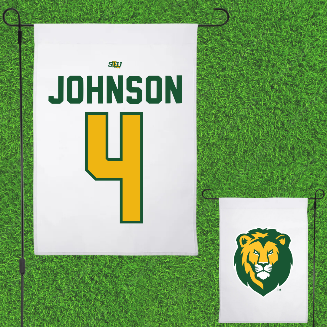 Southeastern Louisiana University Softball White Garden Flag - #4 Lexi Johnson