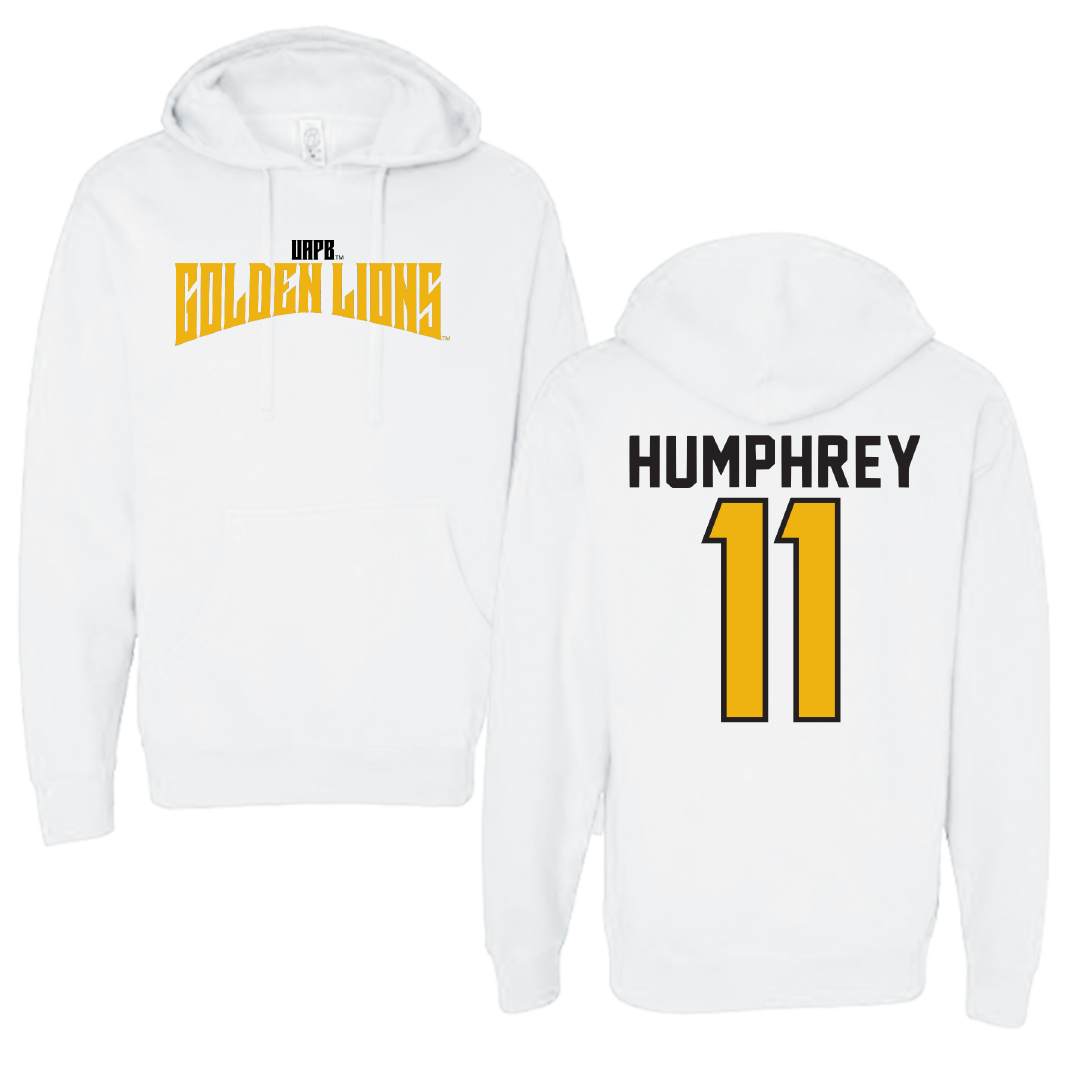 University of Arkansas-Pine Bluff Softball White Classic Hoodie - #11 Traelen Humphrey