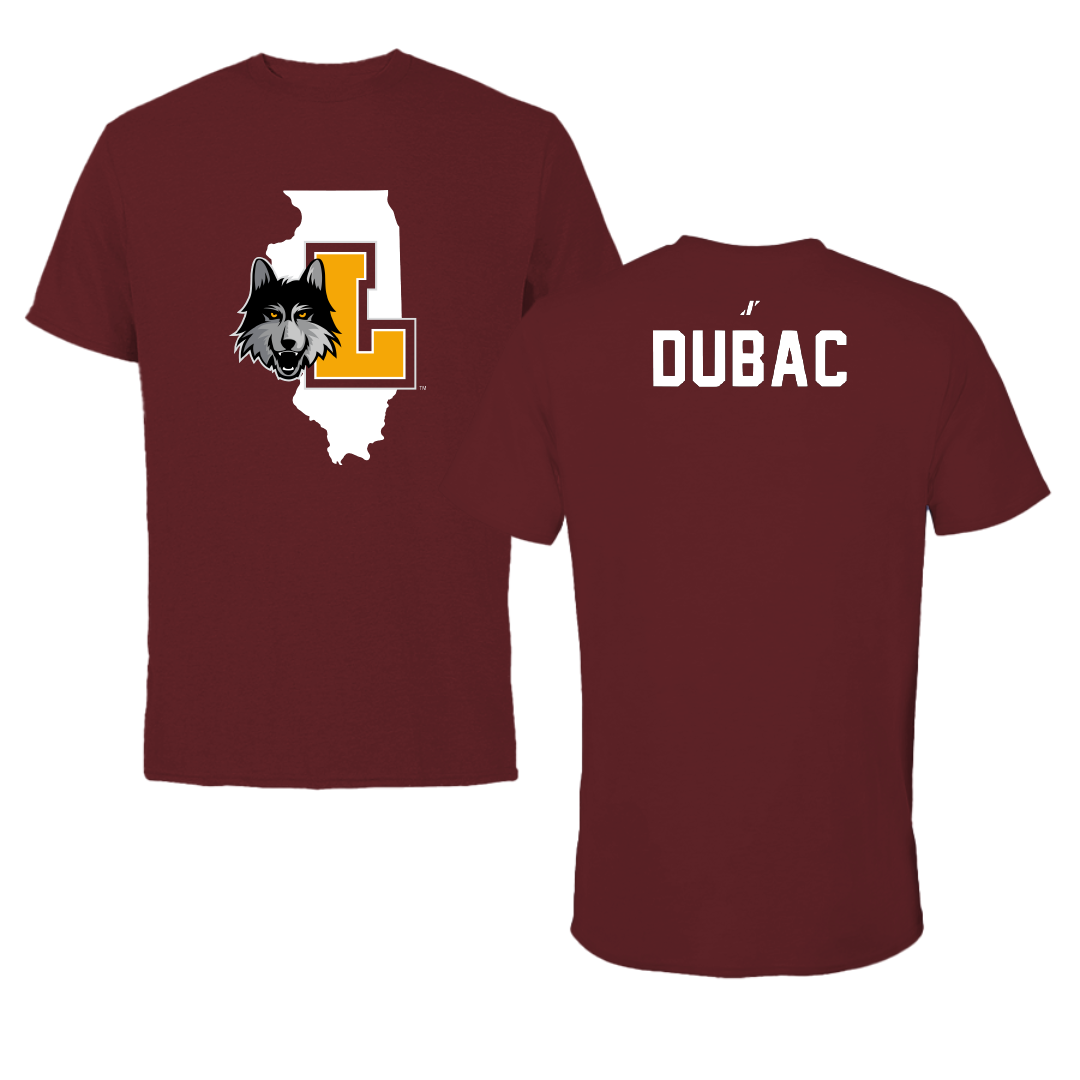 Loyola University-Chicago TF and XC Maroon State Performance Tee - Mia Dubac