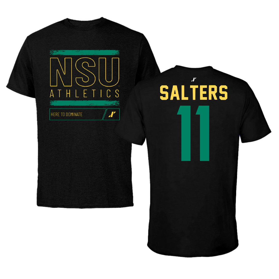 Norfolk State University Baseball Black Dominate Tee - #11 Ian Salters