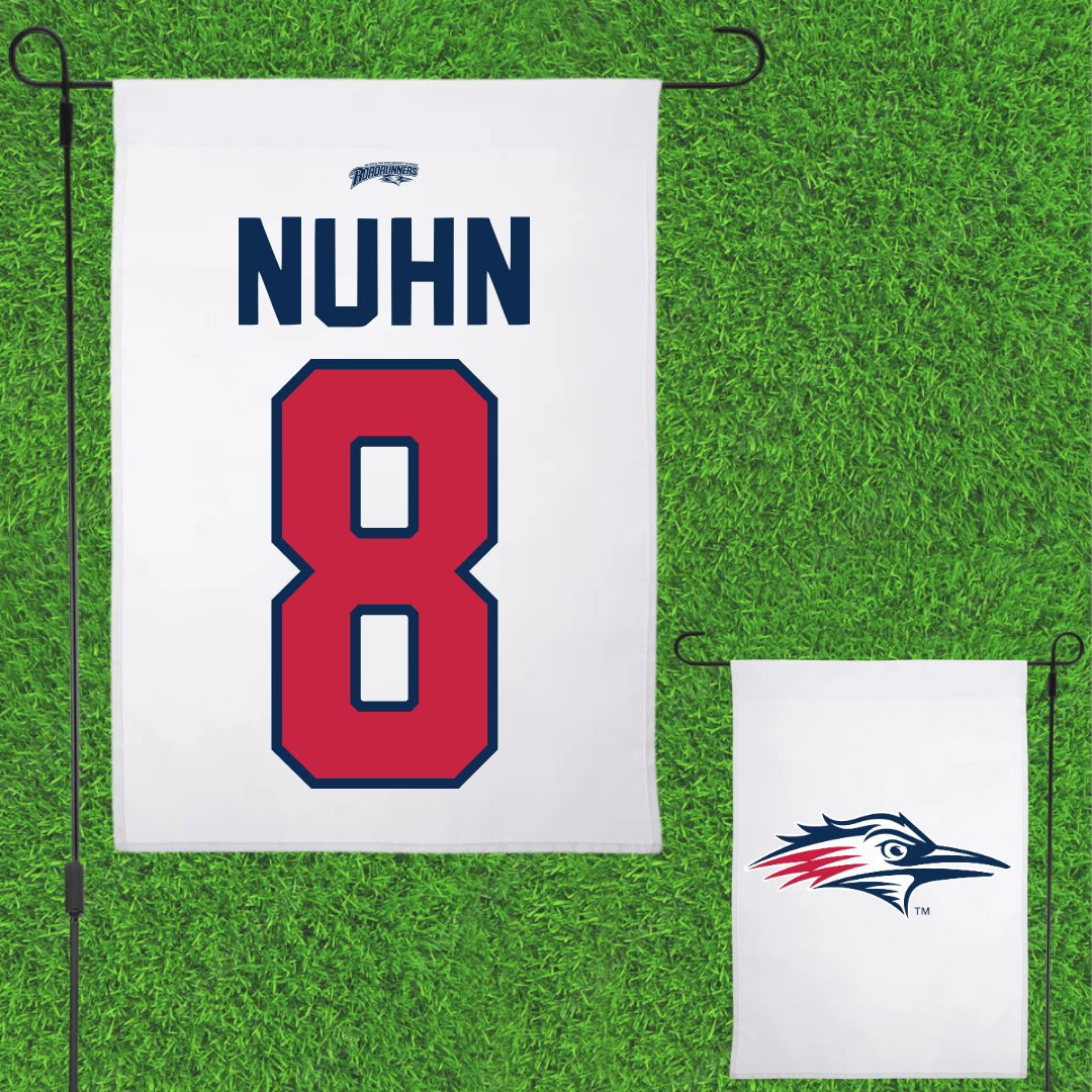 Metropolitan State University of Denver Soccer White Garden Flag - #8 Kailani Nuhn