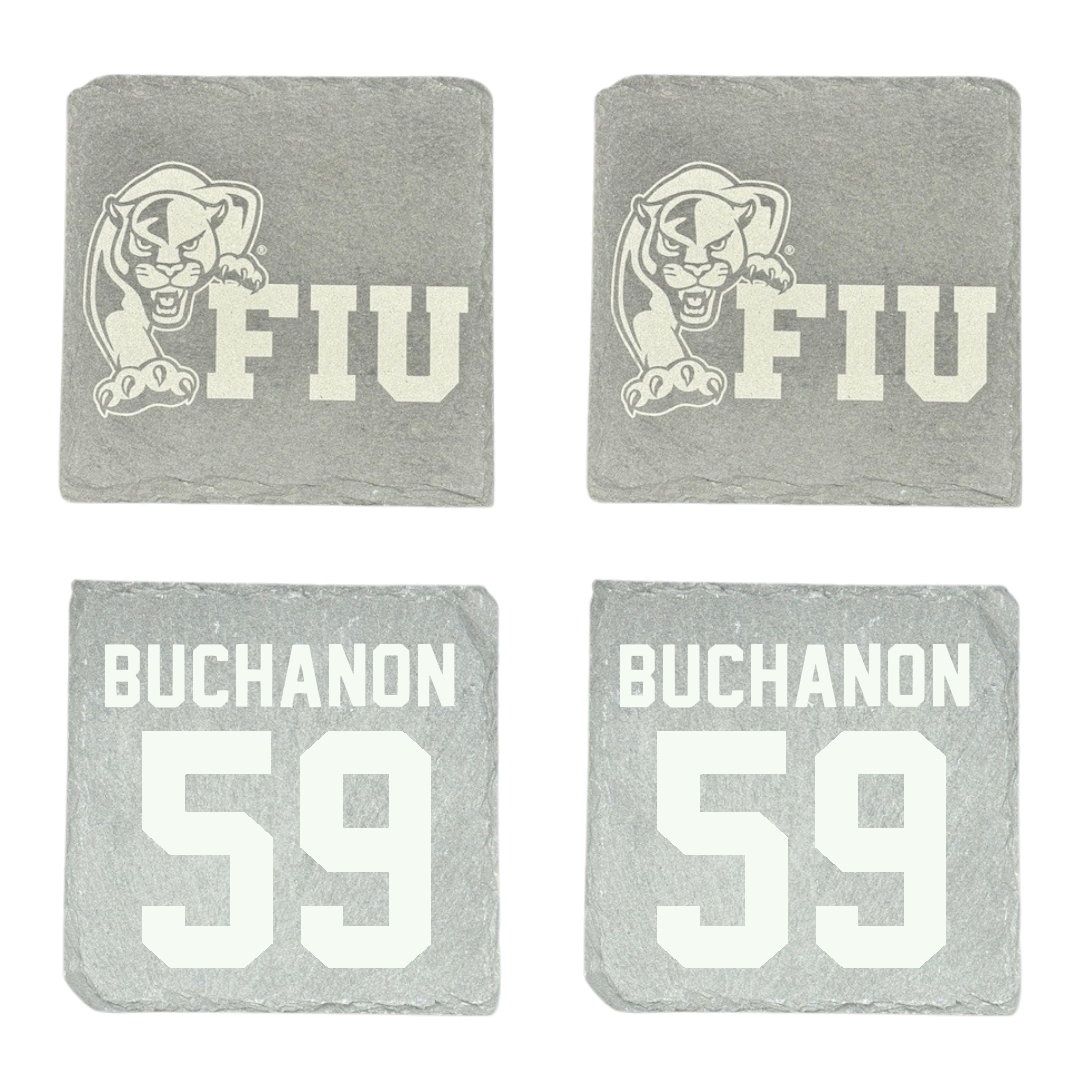 Florida International University Football Stone Coaster (4 Pack)  - #59 Jaheim Buchanon