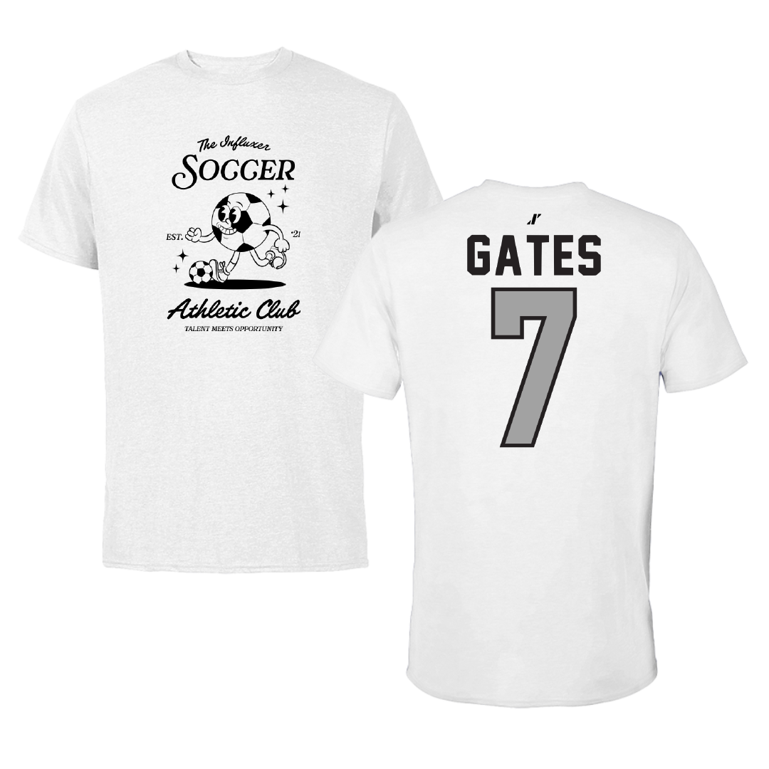 Soccer White Influxer Athletic Club Tee - #7 John Gates