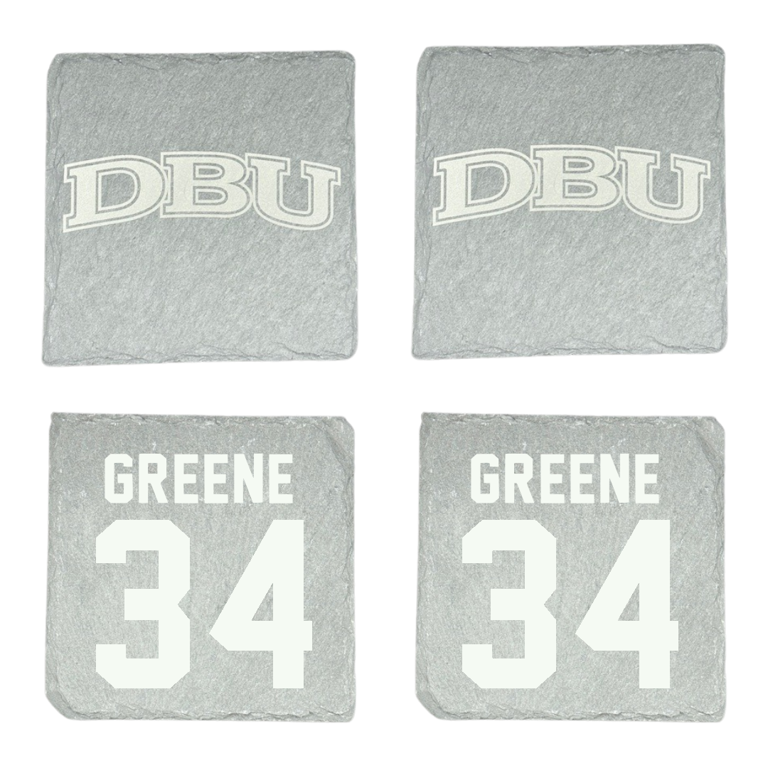 Dallas Baptist University Soccer Stone Coaster (4 Pack)  - #34 Ava Greene