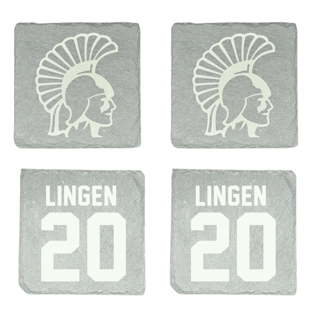Winona State University Baseball Stone Coaster (4 Pack)  - #20 Drew Lingen