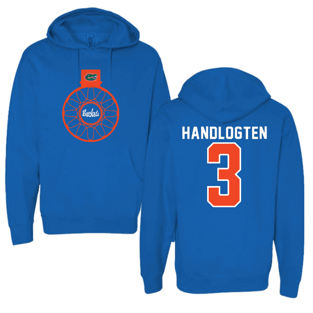 University of Florida Basketball Blue Buckets Hoodie - #3 Micah Handlogten