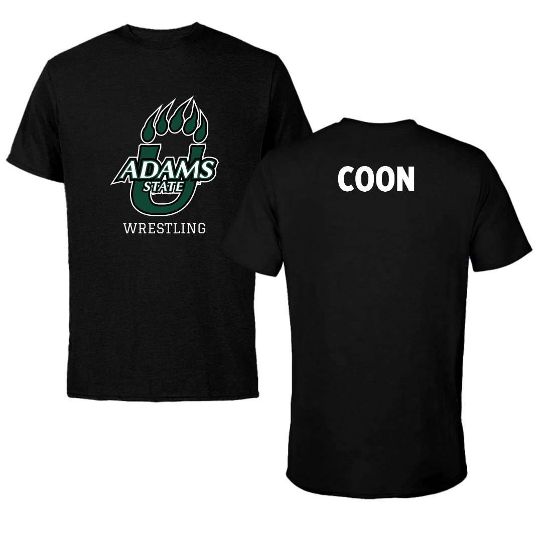 Adams State University Wrestling Black State Performance Tee - Josh Coon