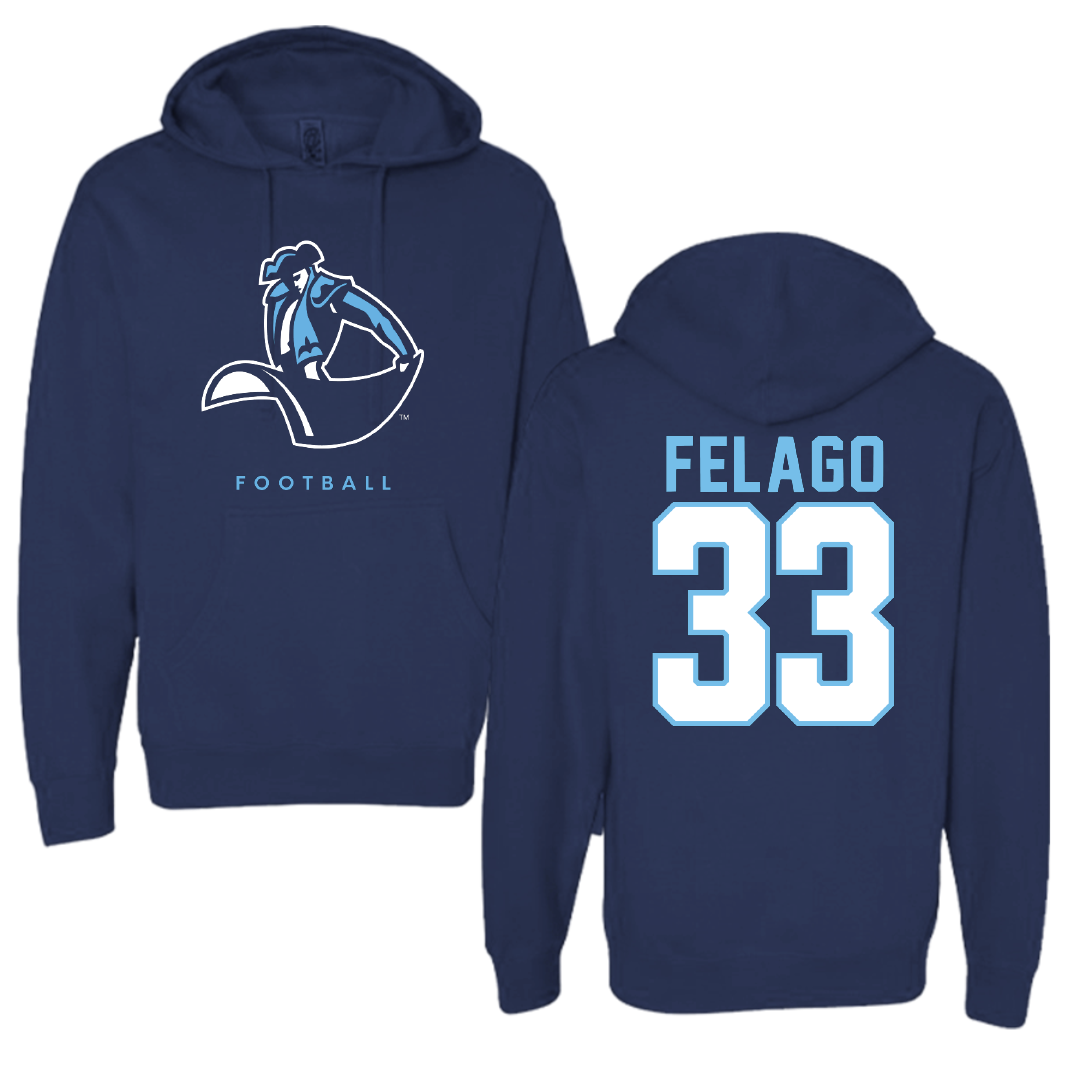 University of San Diego Football Navy Hoodie - #33 Nick Felago