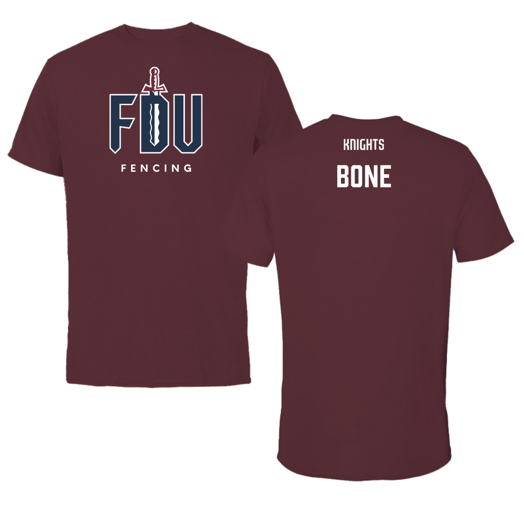 Fairleigh Dickinson University-Metropolitan Campus Fencing Maroon Performance Tee - Emily Bone