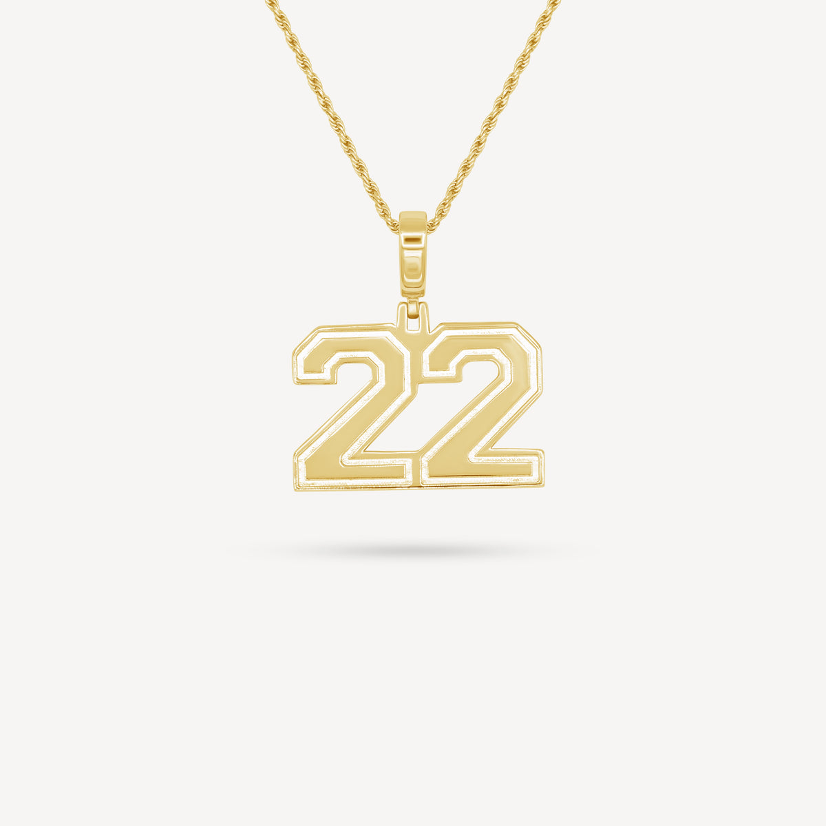 Gold Presidents Pendant and Chain - #22 Asher Boney