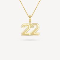 Gold Presidents Pendant and Chain - #22 Asher Boney