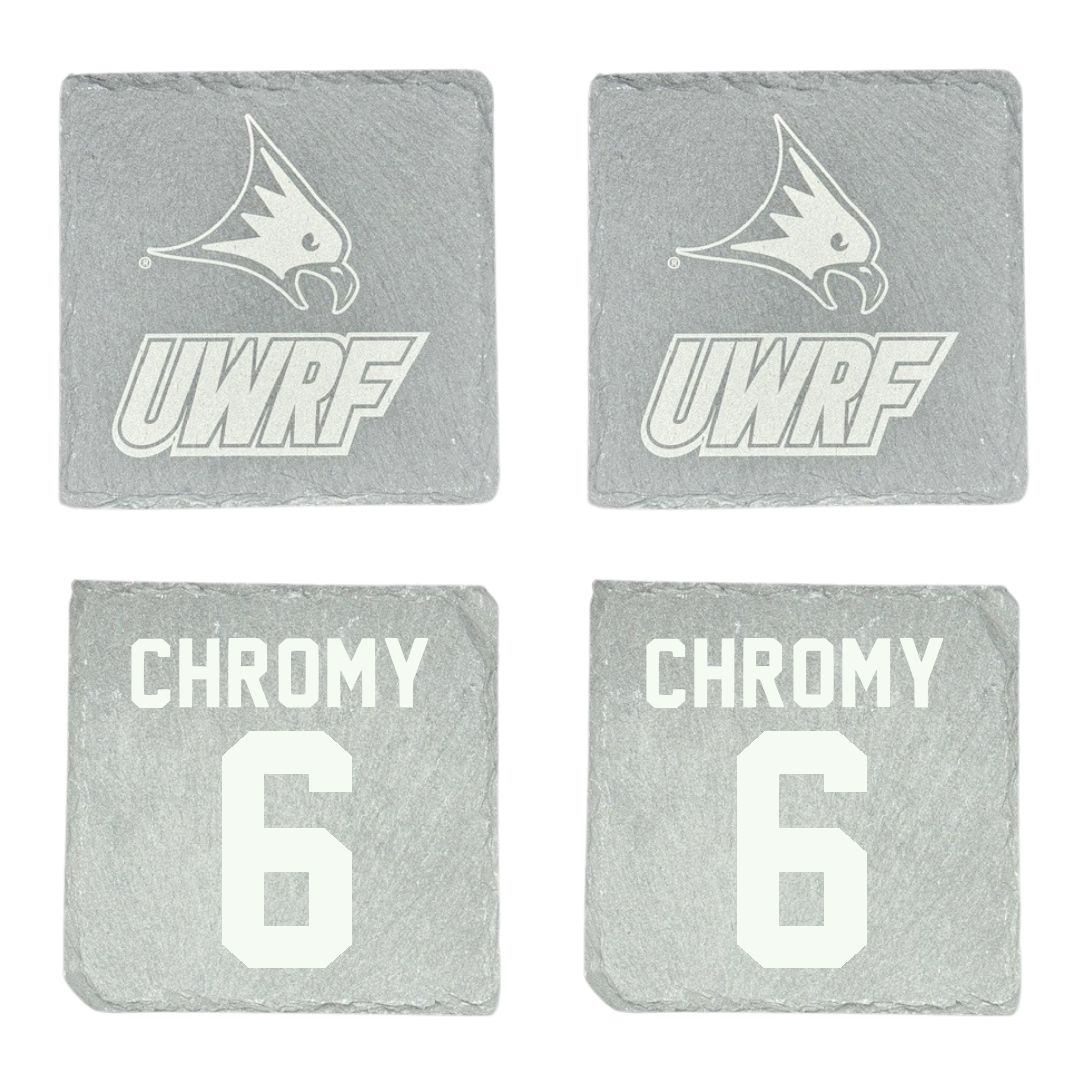 University of Wisconsin-River Falls Football Stone Coaster (4 Pack)  - #6 Ethan Chromy