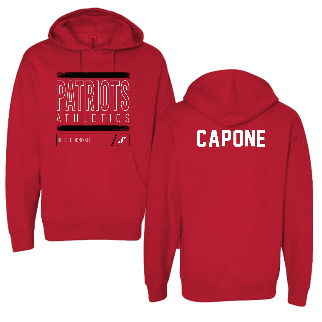 Dallas Baptist University Tennis Red Dominate Hoodie - Zach Capone