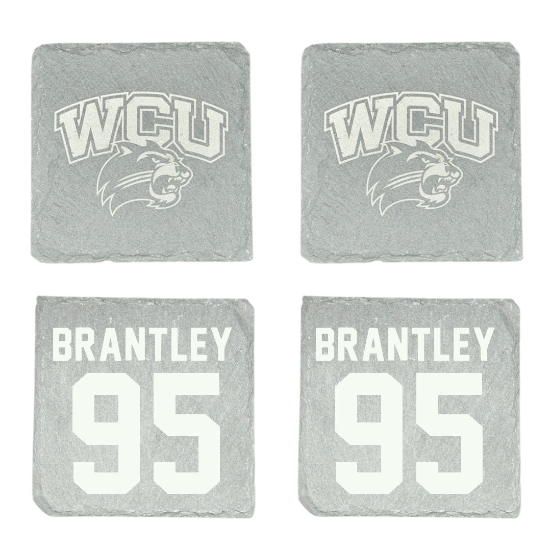 Western Carolina University Football Stone Coaster (4 Pack)  - #95 Stephen Brantley
