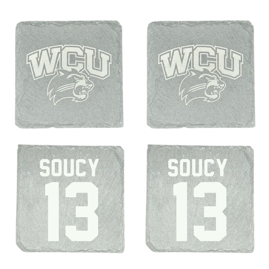 Western Carolina University Soccer Stone Coaster (4 Pack)  - #13 Emma Soucy