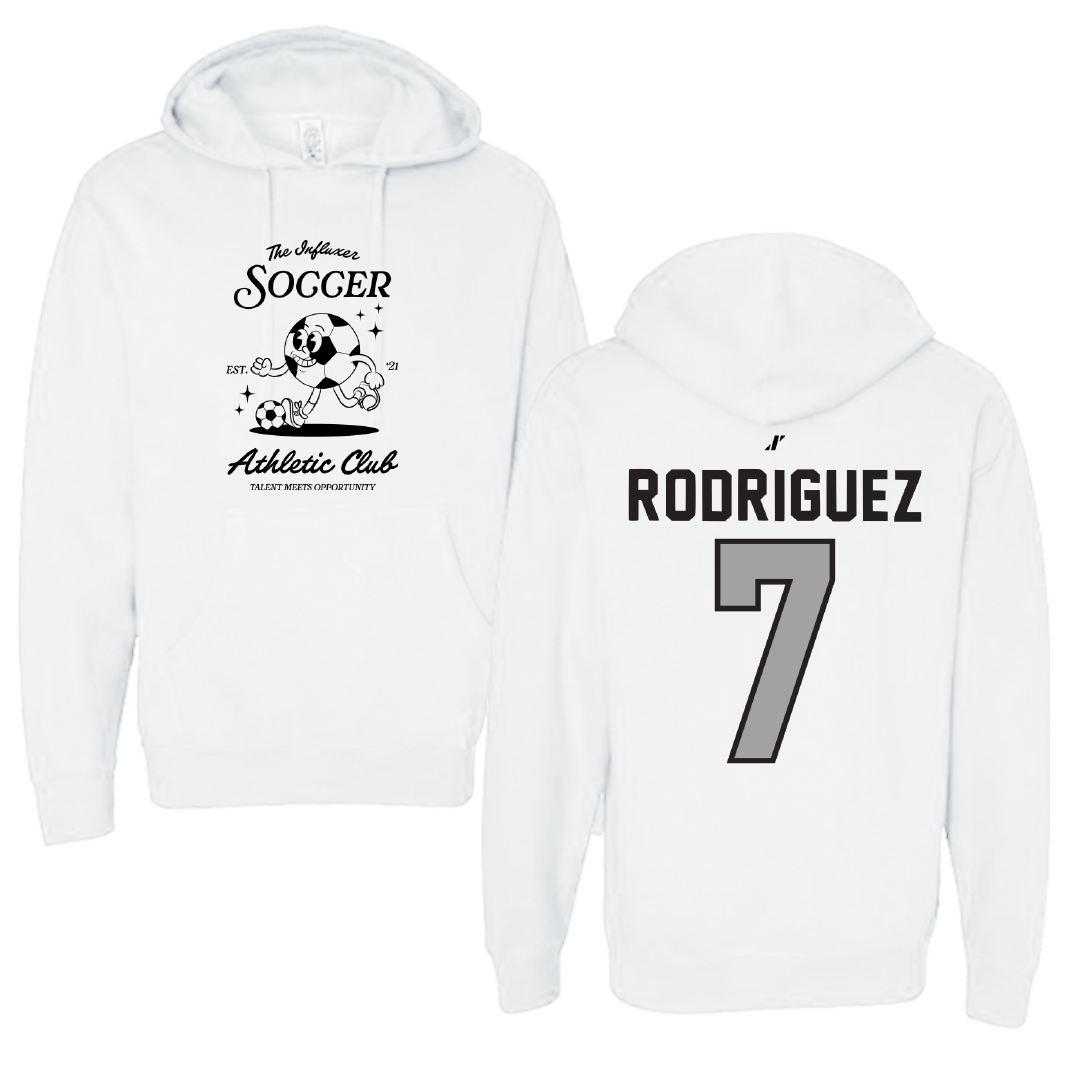 Soccer White Influxer Athletic Club Hoodie - #7 Diego Rodriguez