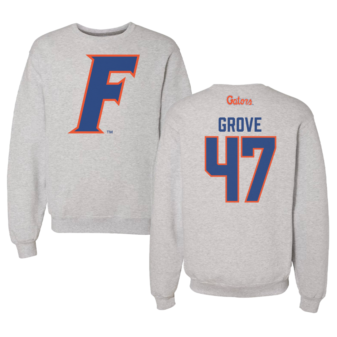 University of Florida Lacrosse Gray Crewneck - #47 Sara Grove