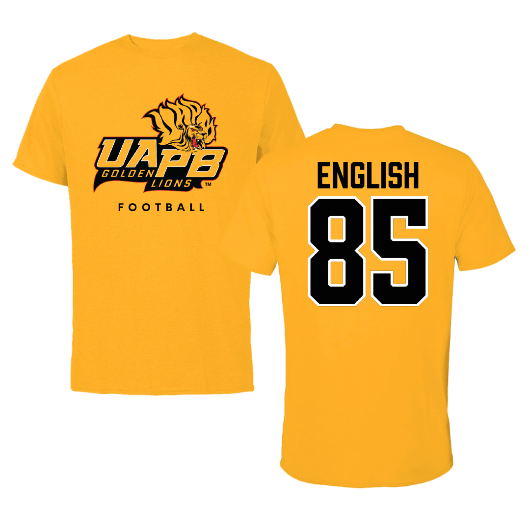 University of Arkansas-Pine Bluff Football Gold Performance Tee - #85 Kevin English
