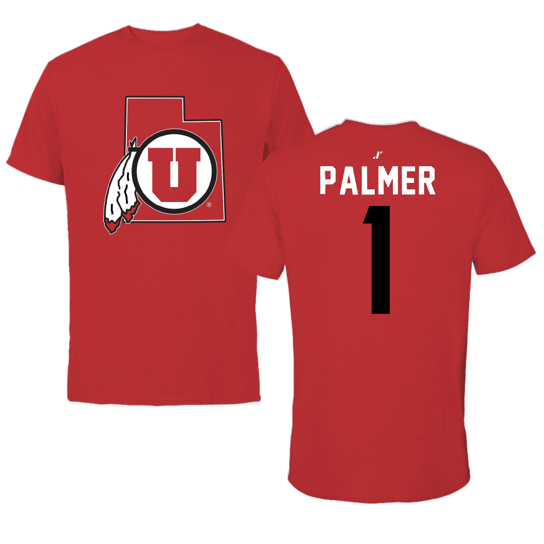 University of Utah Basketball Red State Performance Tee - #1 Isabel Palmer