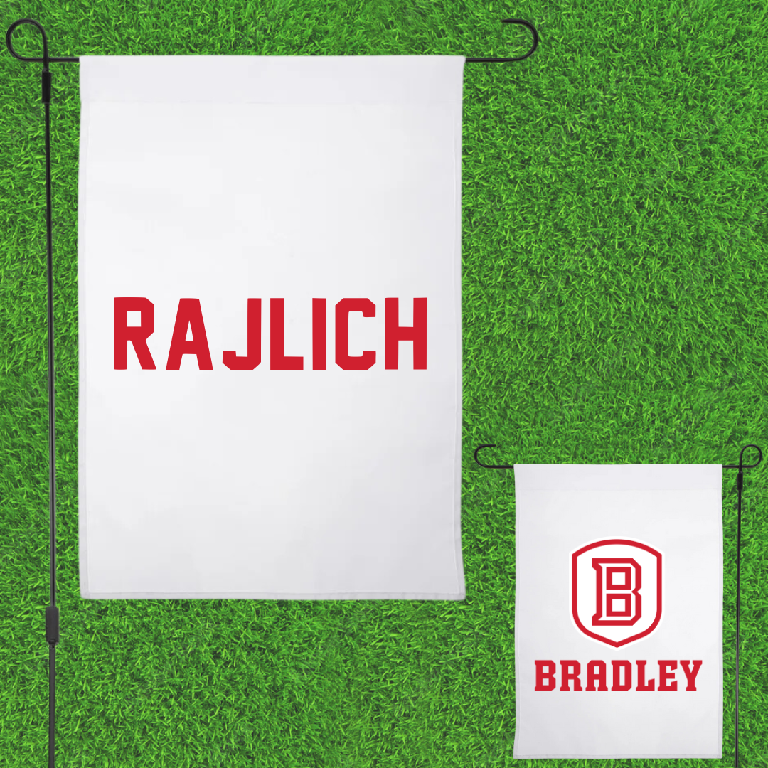 Bradley University TF and XC White Garden Flag - Hope Rajlich