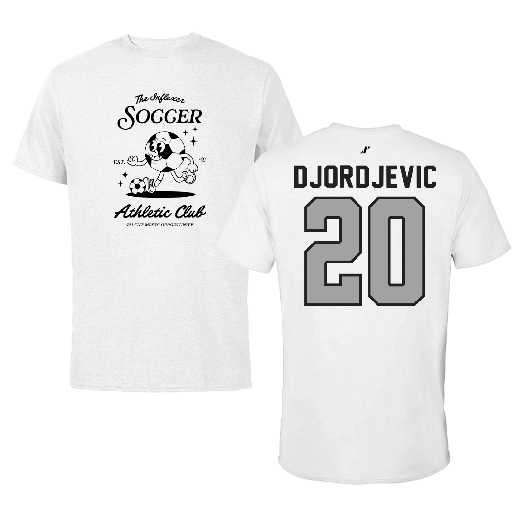 Soccer White Influxer Athletic Club Tee - #20 Nikola Djordjevic
