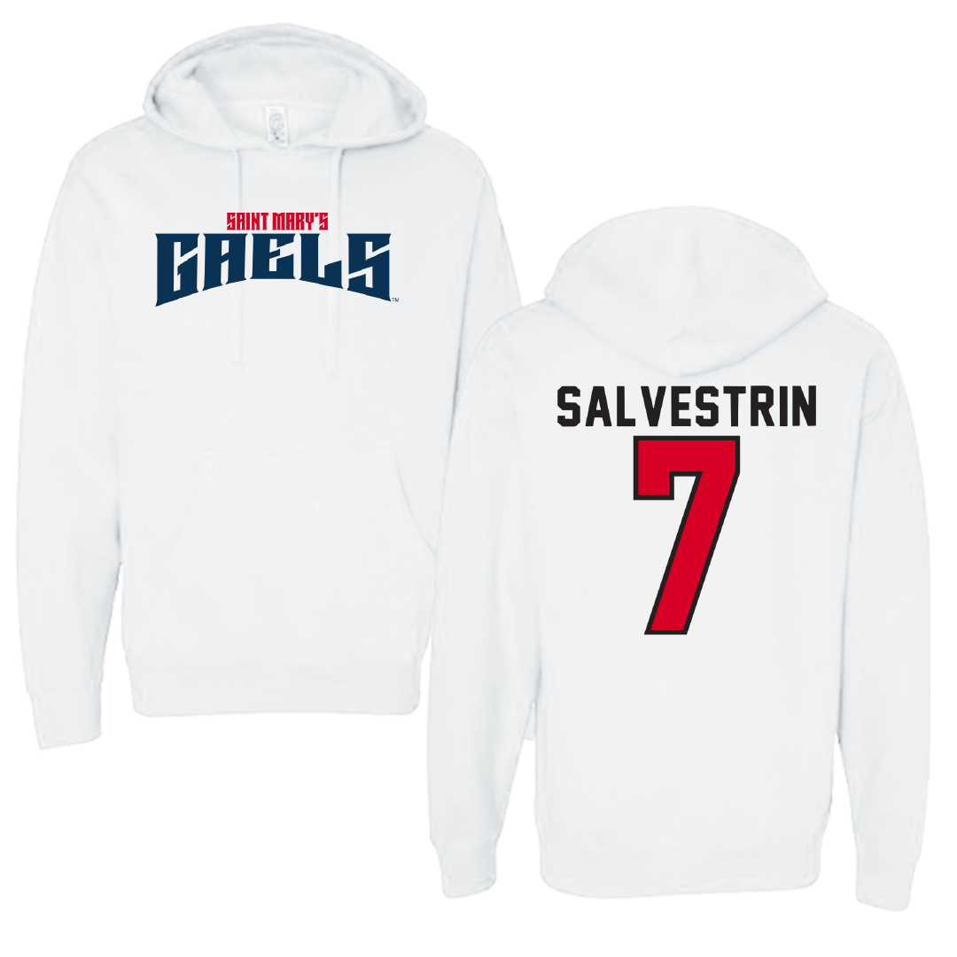 Saint Mary's College of California Soccer White Classic Hoodie - #7 Tessa Salvestrin