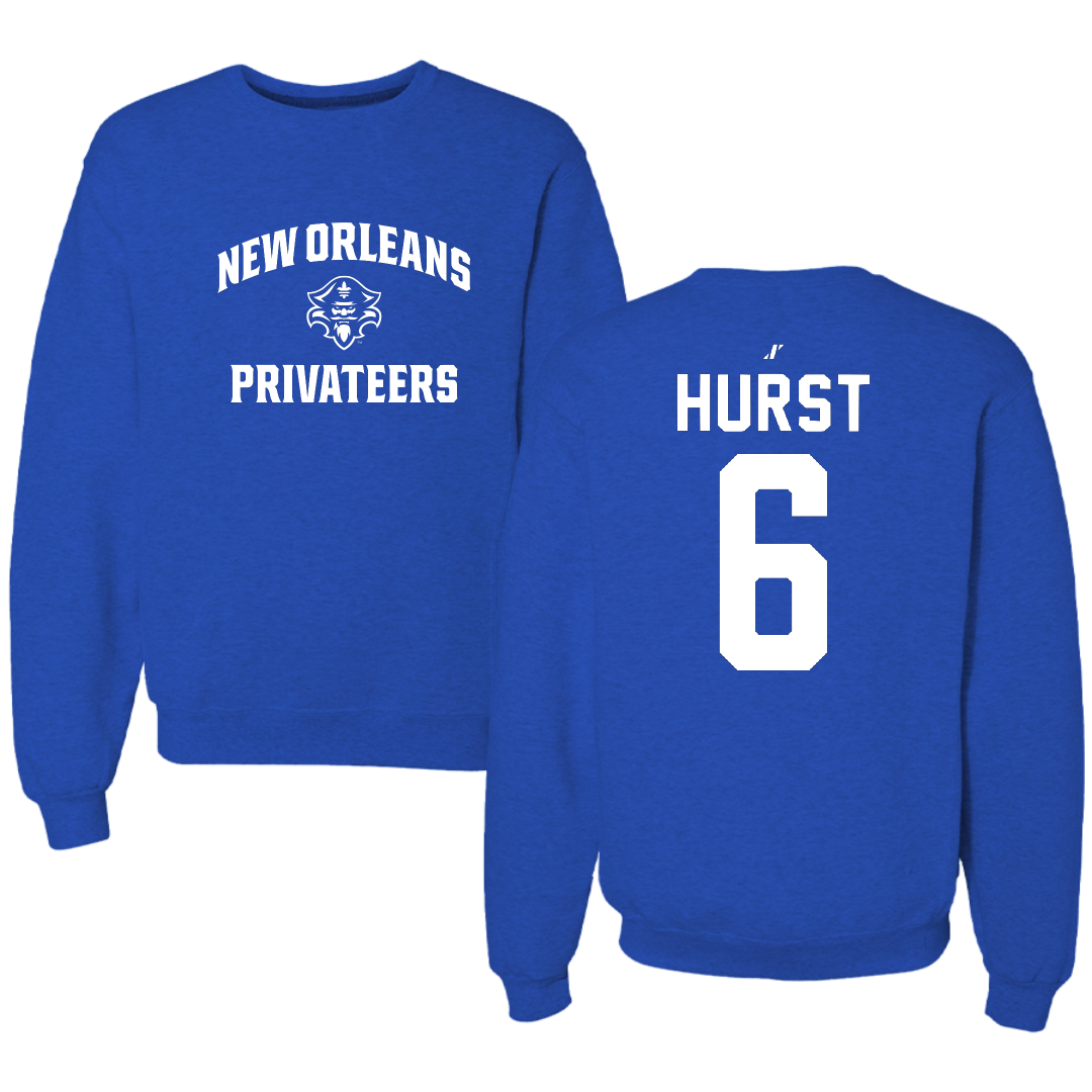 University of New Orleans Baseball Blue General Crewneck - #6 Dalton Hurst
