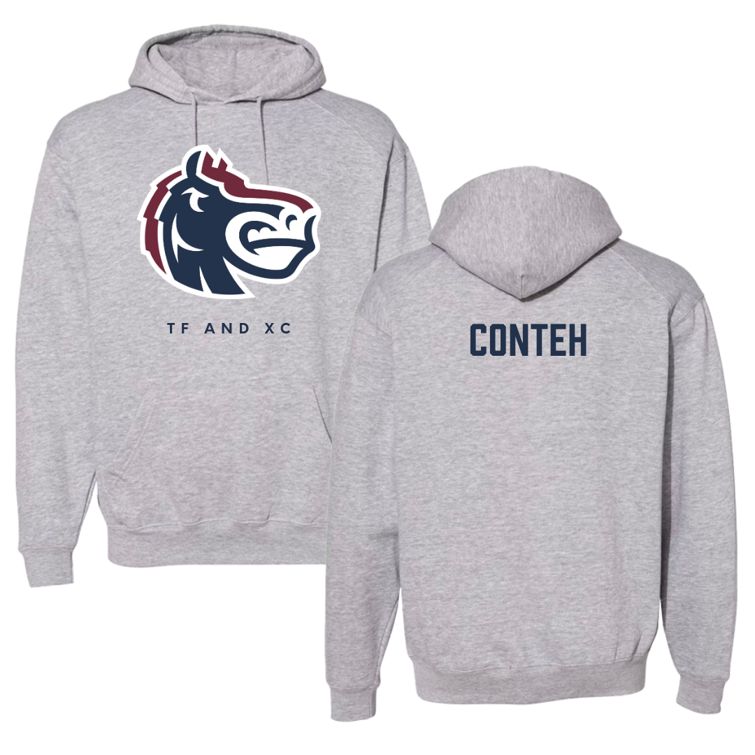 Fairleigh Dickinson University-Metropolitan Campus TF and XC Gray Hoodie - Ekuyami Conteh