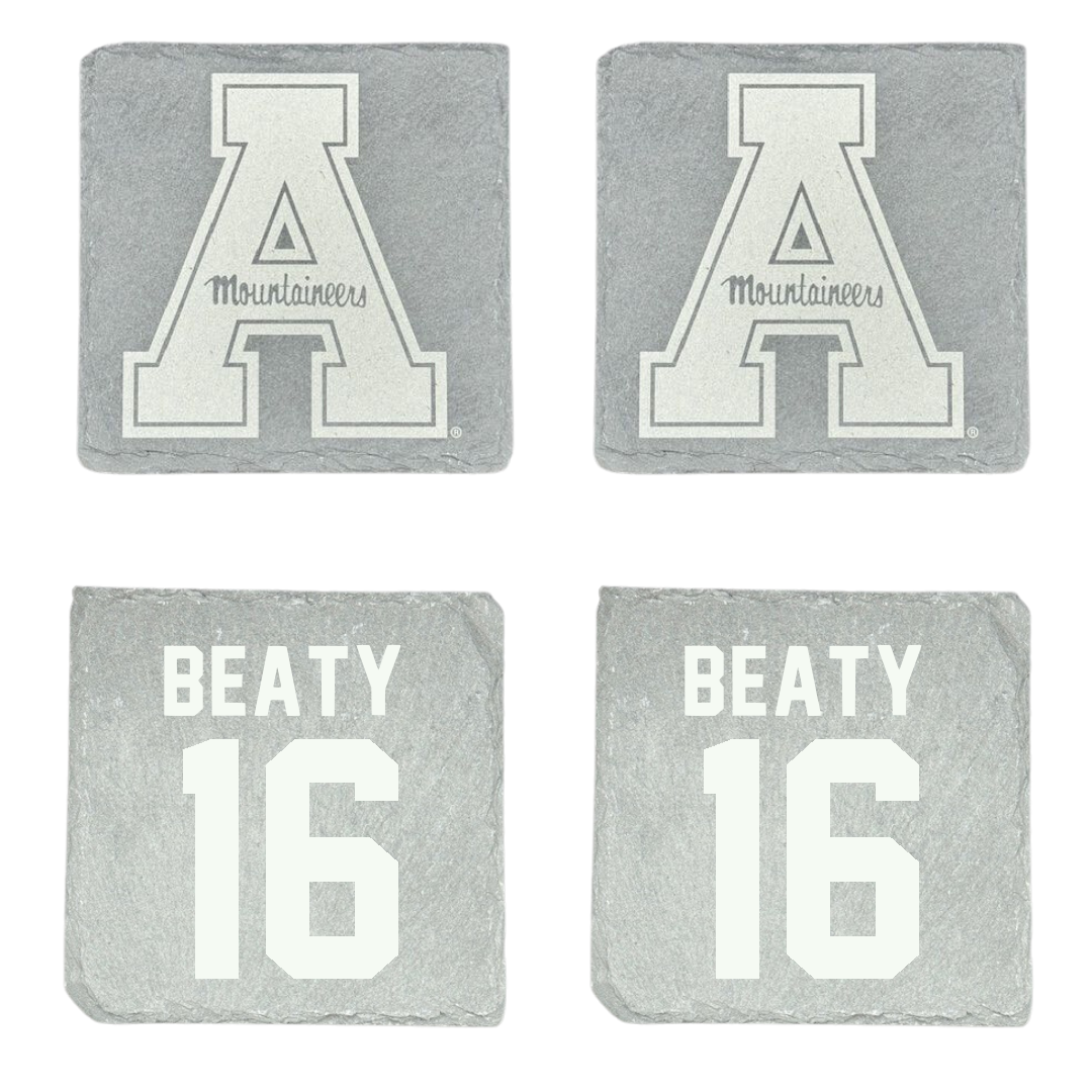 Appalachian State University Baseball Stone Coaster (4 Pack)  - #16 Jake Beaty