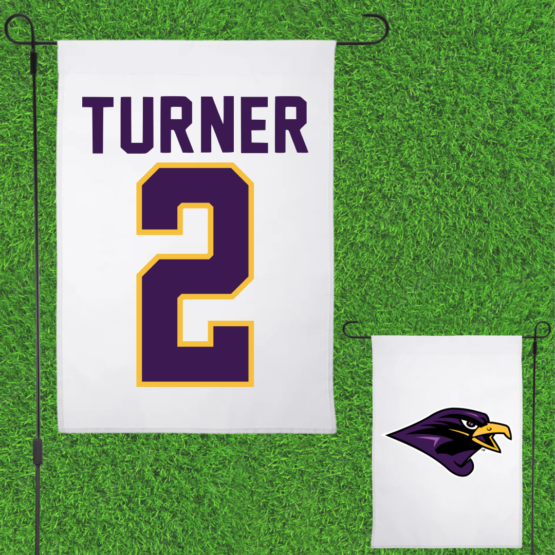 University of Montevallo Baseball White Garden Flag - #2 McGwire Turner