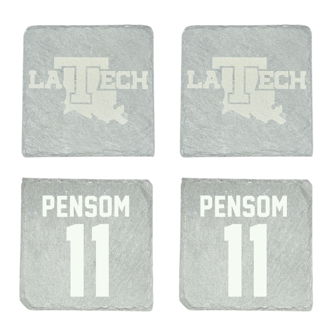 Louisiana Tech University Soccer Stone Coaster (4 Pack)  - #11 Madison Pensom