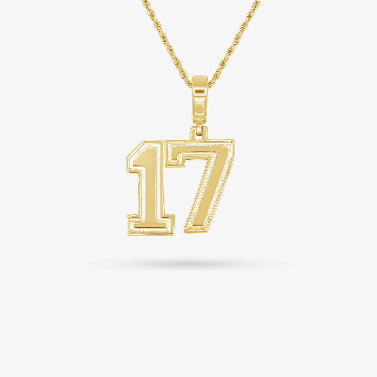 Gold Presidents Pendant and Chain - #17 Gannon Weathersby