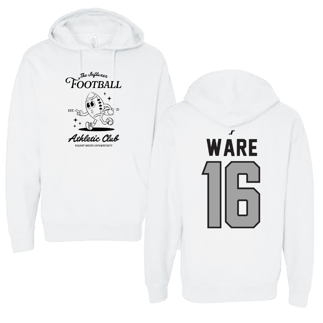 Football White Influxer Athletic Club Hoodie - #16 Kyren Ware