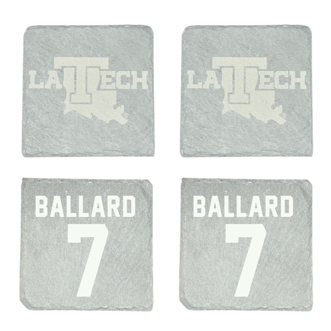 Louisiana Tech University Baseball Stone Coaster (4 Pack)  - #7 Mike Ballard