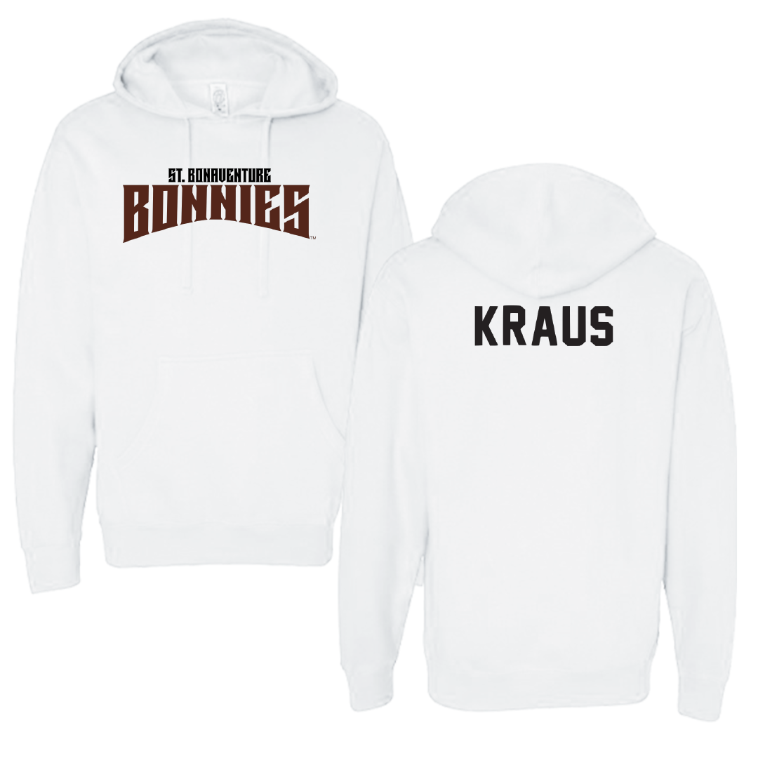St. Bonaventure University Swimming & Diving White Classic Hoodie - Ellie Kraus