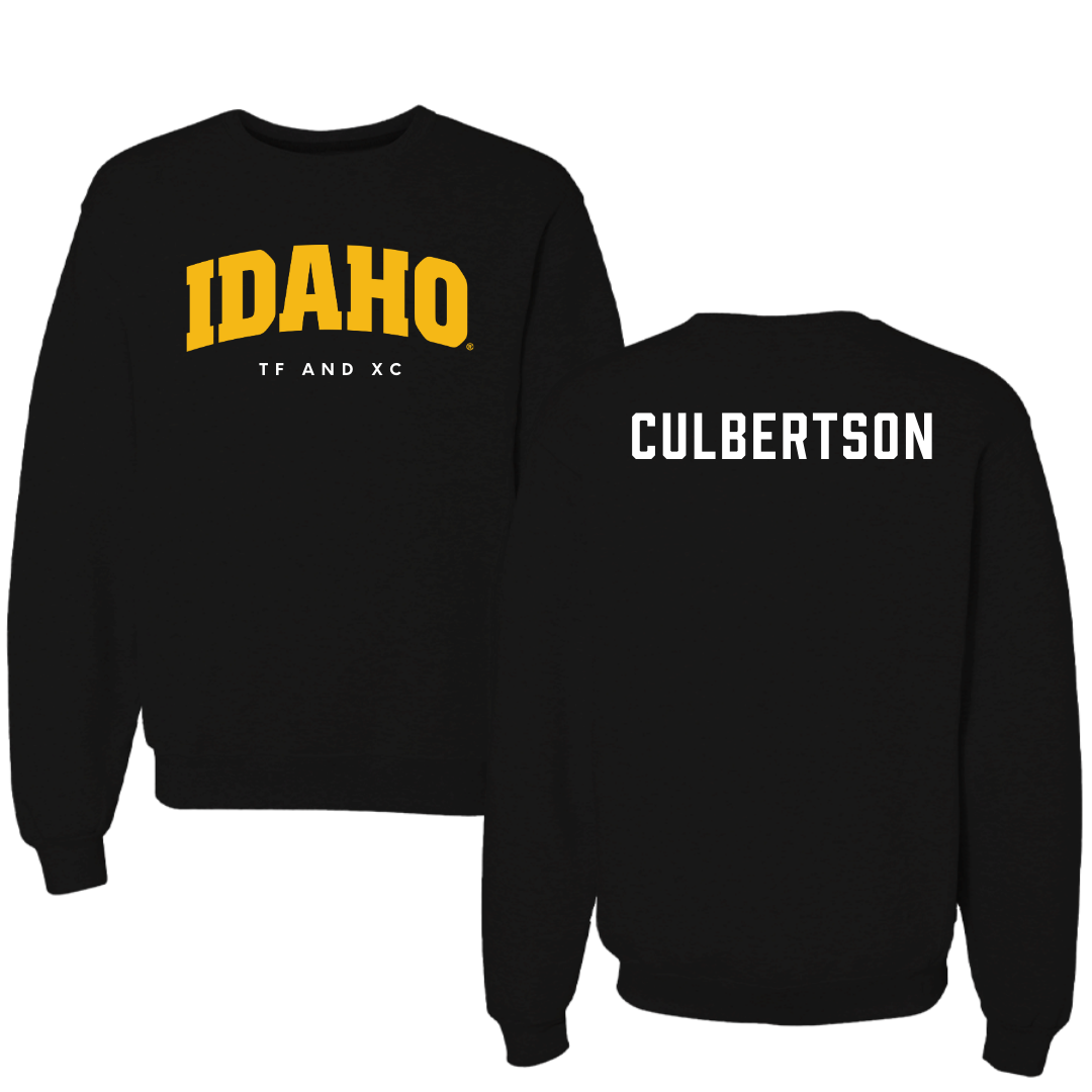 University of Idaho TF and XC Black Idaho Crewneck - Noah Culbertson