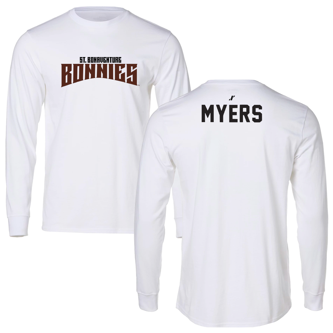 St. Bonaventure University Swimming & Diving White Classic Long Sleeve - Halle Myers