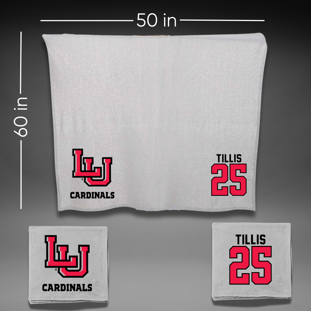 Lamar University Football Gray Blanket - #25 Jonavon Tillis