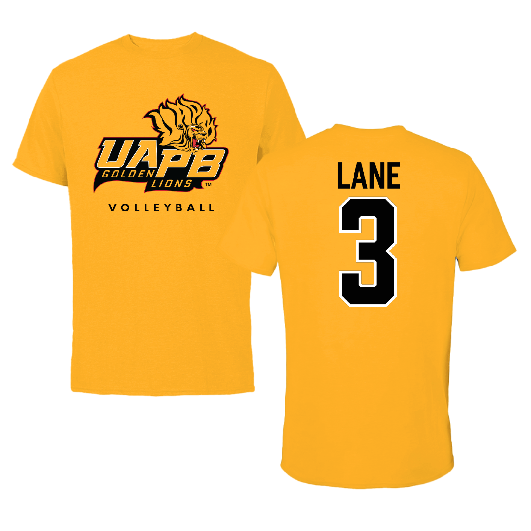 University of Arkansas-Pine Bluff Volleyball Gold Tee - #3 Aleria Lane