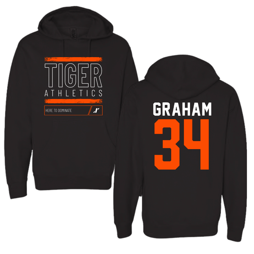 East Central University Football Black Dominate Hoodie - #34 Joshua Graham