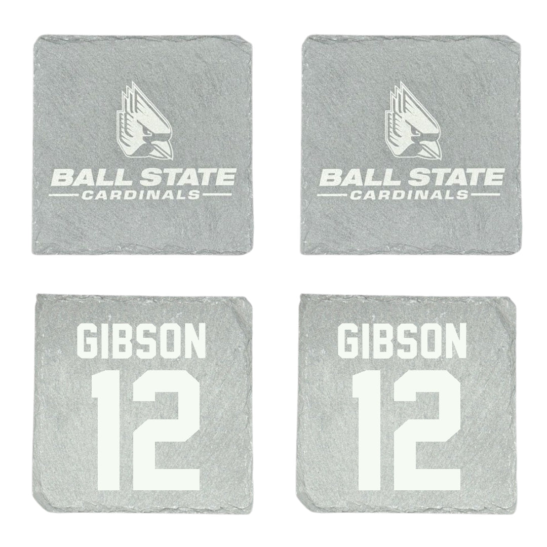 Ball State University Softball Stone Coaster (4 Pack)  - #12 Kaitlyn Gibson