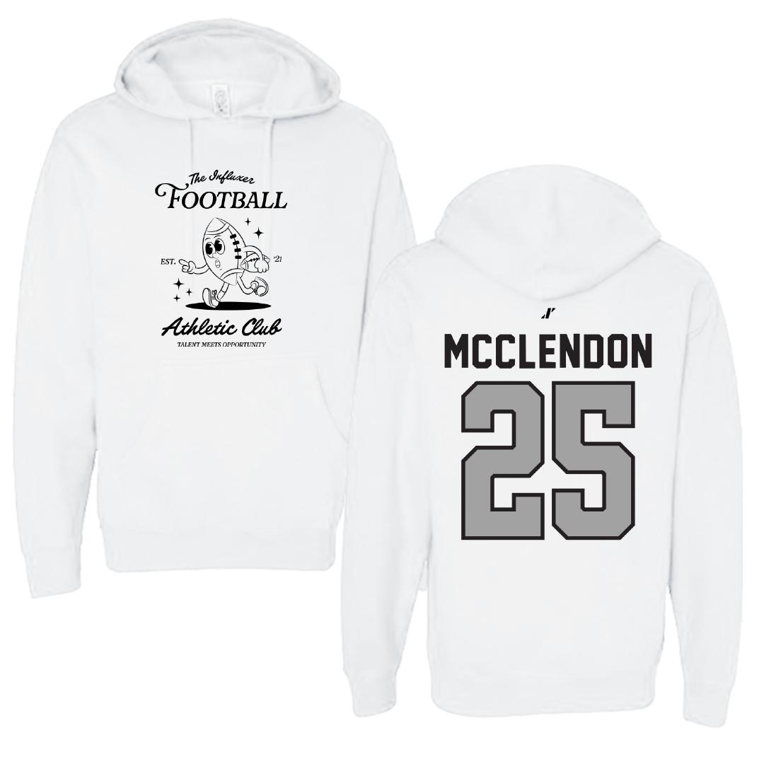 Football White Influxer Athletic Club Hoodie - #25 Cedric McClendon