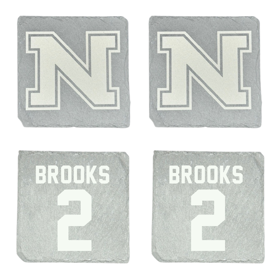 Northern Michigan University Basketball Stone Coaster (4 Pack)  - #2 Riley Brooks