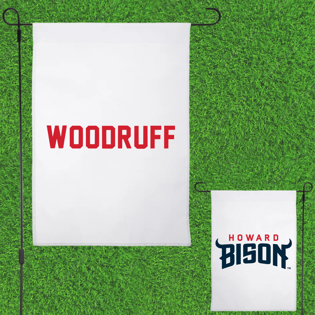 Howard University TF and XC White Garden Flag - Aniya Woodruff