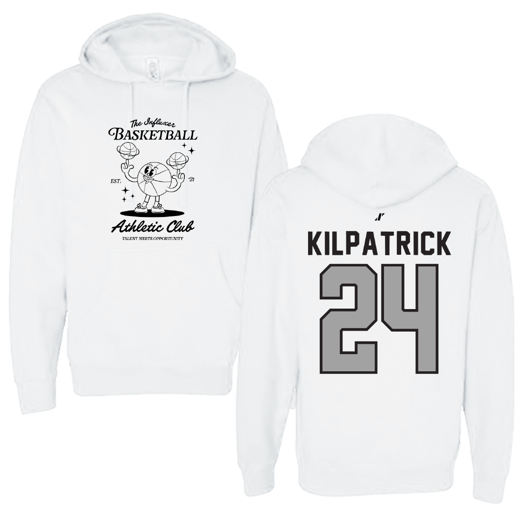Basketball White Influxer Athletic Club Hoodie - #24 Emmaline Kilpatrick