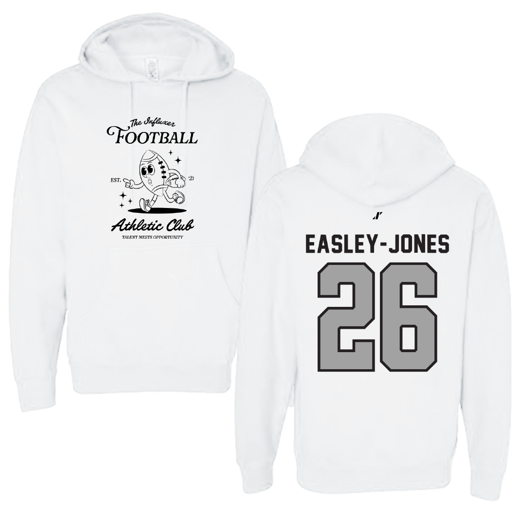 Football White Influxer Athletic Club Hoodie - #26 Tavarious Easley-Jones