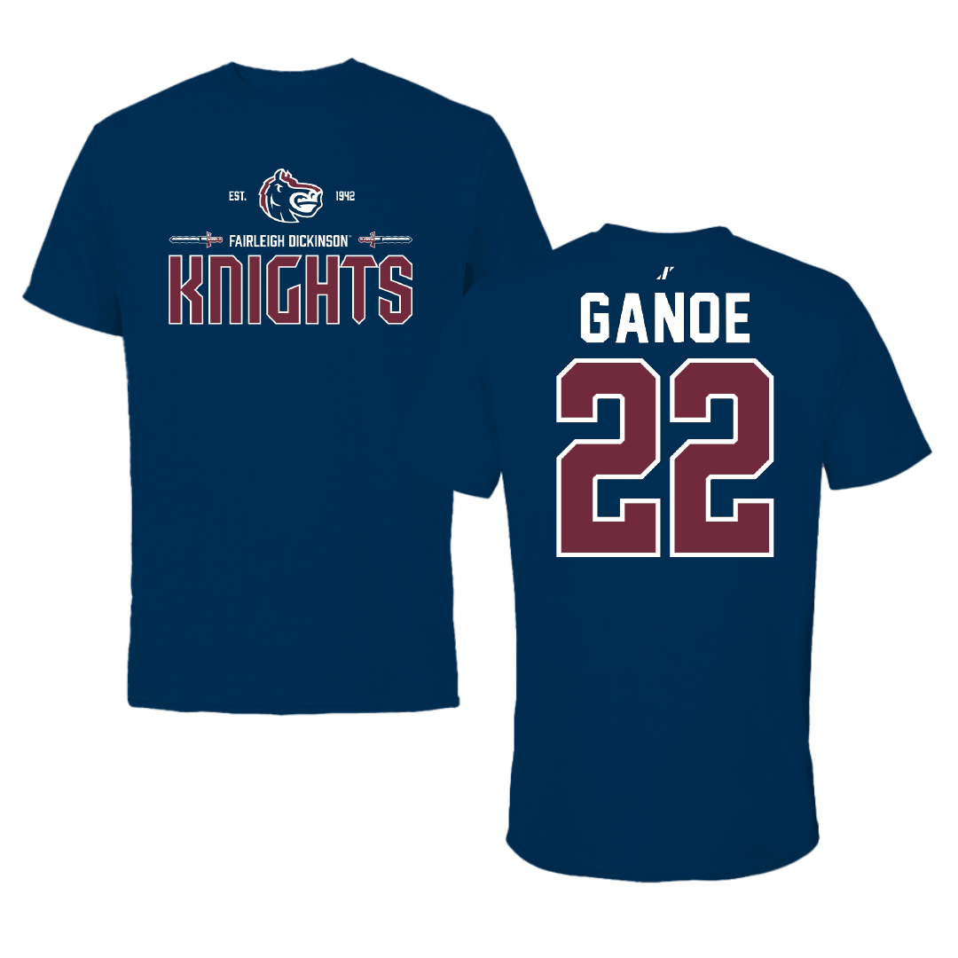 Fairleigh Dickinson University-Metropolitan Campus Volleyball Navy General Performance Tee - #22 Kyndal Ganoe